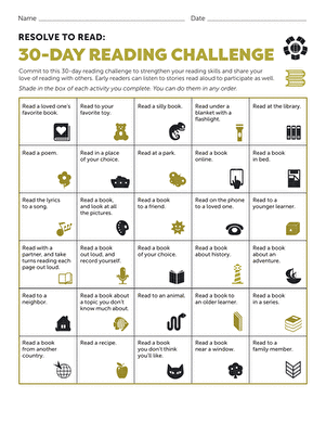 Resolve to Read: 30-Day Reading Challenge